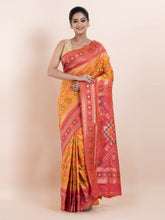 KAVVYA  YELLOW TWO TONE SAREE